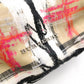 BURBERRY Graffiti Check Backpack, Cotton, Beige Check