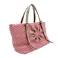 Bottega Veneta Marchesa Intrecciato Handbag Pink Leather Tote Bag 7-12-205
