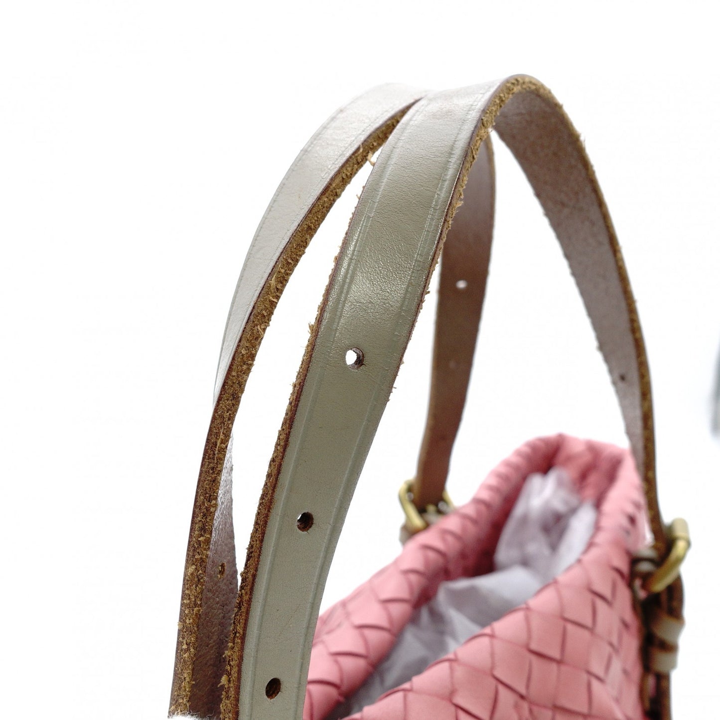 Bottega Veneta Marchesa Intrecciato Handbag Pink Leather Tote Bag 7-12-205