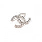 CHANEL シャネル ブローチ メタル/ラインストーン シルバー【中古】 レディース