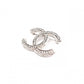 CHANEL シャネル ブローチ メタル/ラインストーン シルバー【中古】 レディース