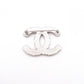 CHANEL シャネル ブローチ メタル/ラインストーン シルバー【中古】 レディース