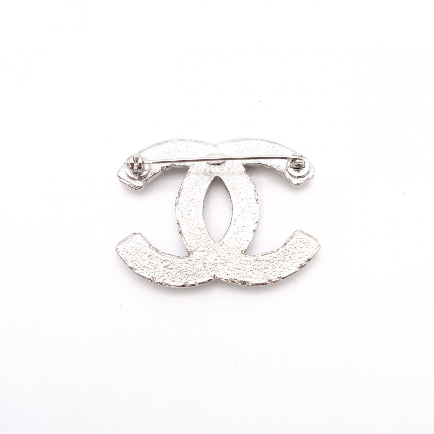 CHANEL シャネル ブローチ メタル/ラインストーン シルバー【中古】 レディース