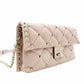 Valentino Garavani Stud Chain Shoulder Bag Pink Leather Crossbody 7-11-093
