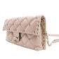Valentino Garavani Stud Chain Shoulder Bag Pink Leather Crossbody 7-11-093