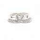 CHANEL シャネル ブローチ メタル/ラインストーン シルバー【中古】 レディース
