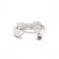 CHANEL シャネル ブローチ メタル/ラインストーン シルバー【中古】 レディース