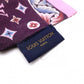 LOUIS VUITTON Twilly Scarf, Silk, Purple, Bag Design