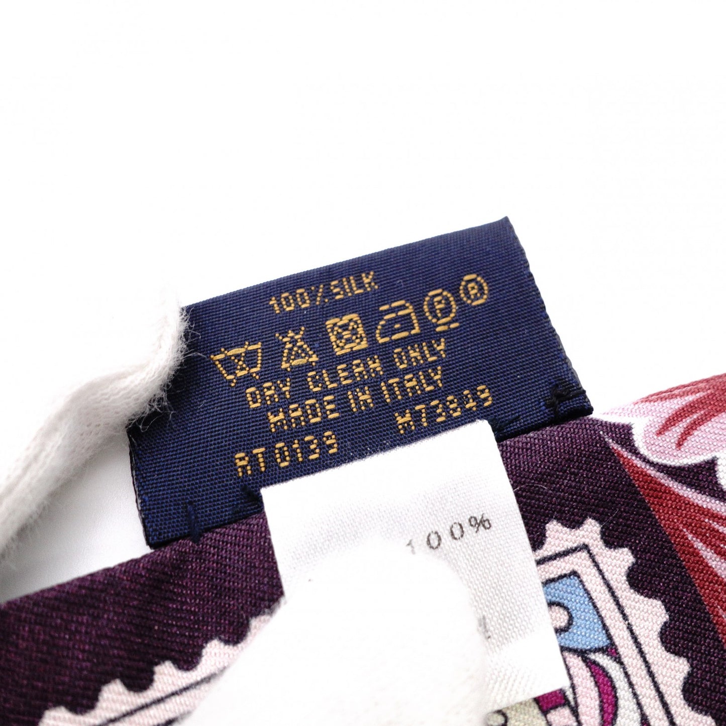LOUIS VUITTON Twilly Scarf, Silk, Purple, Bag Design
