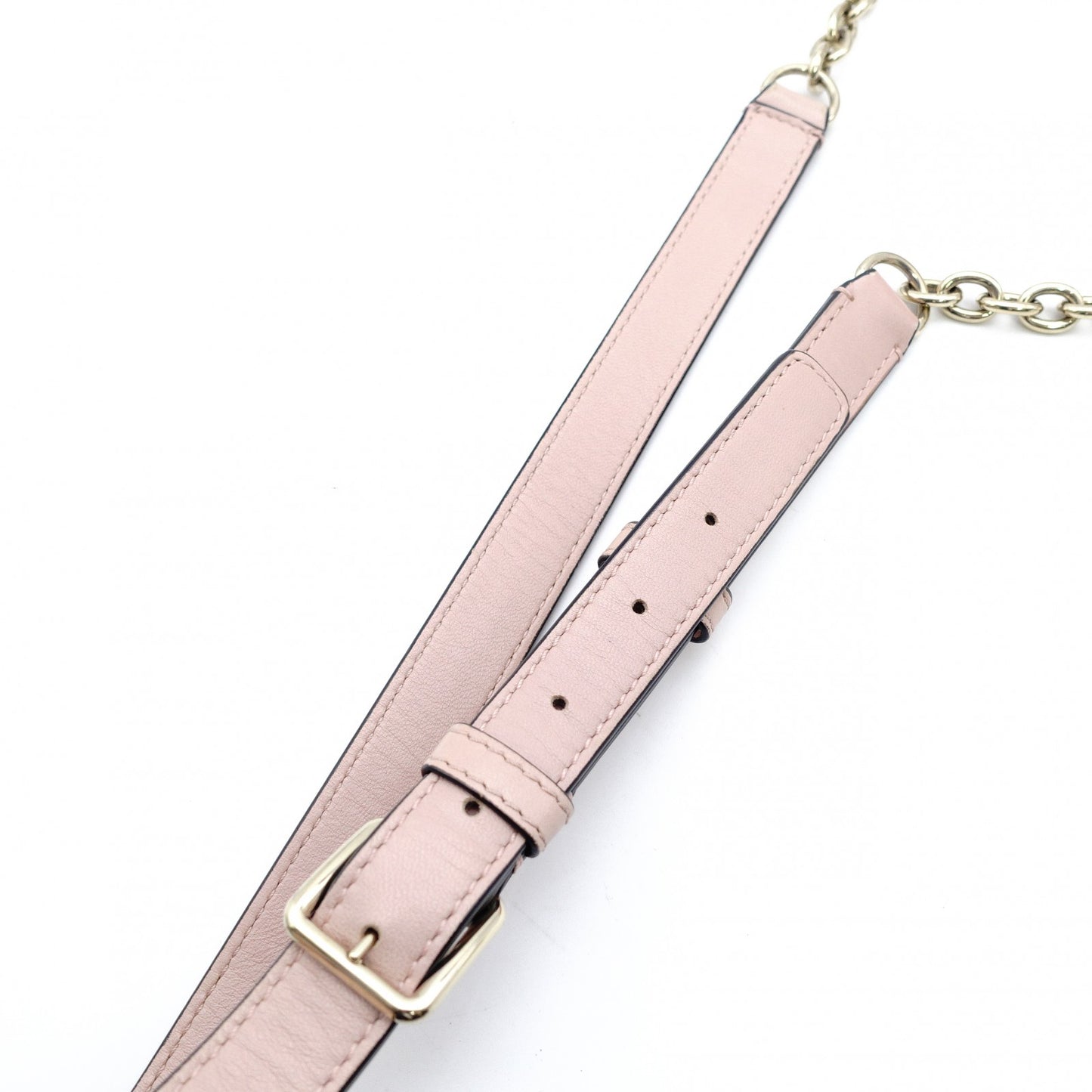 Valentino Garavani Stud Chain Shoulder Bag Pink Leather Crossbody 7-11-093
