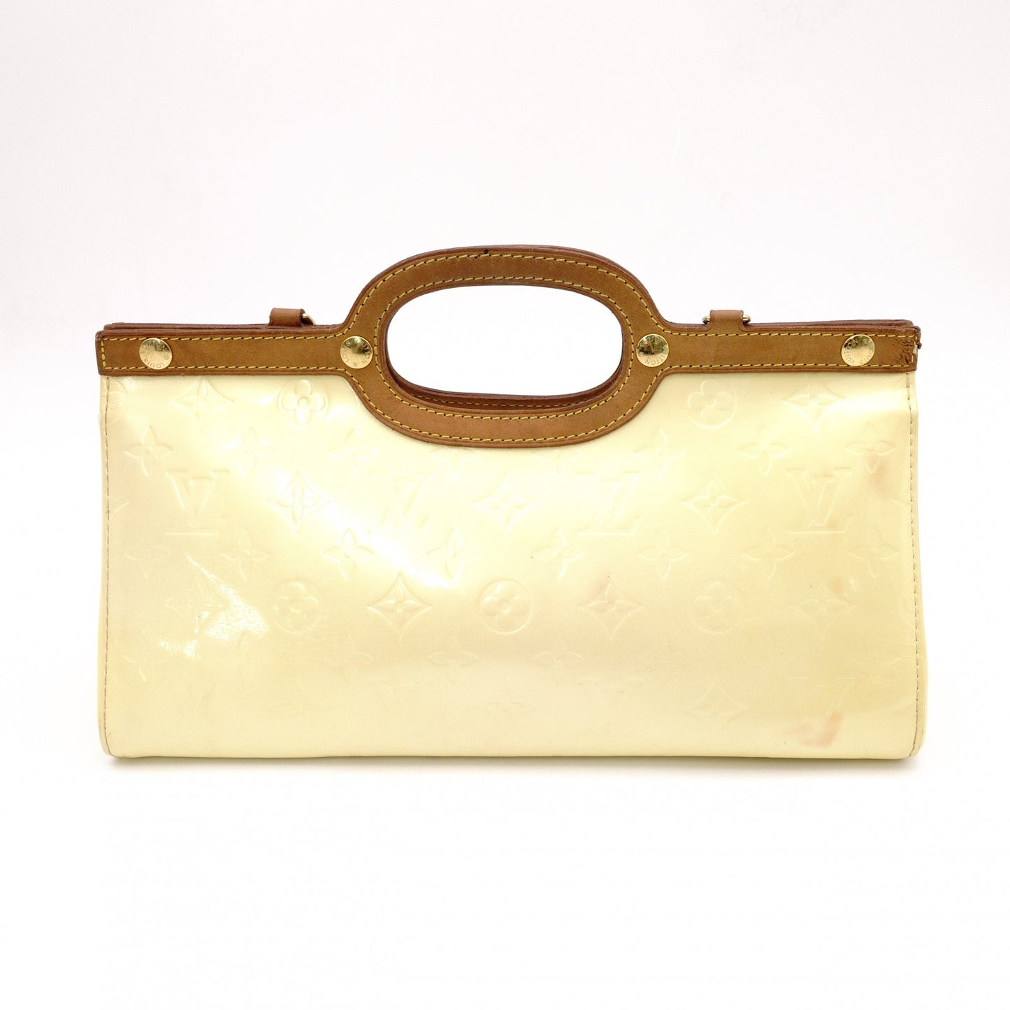 LOUIS VUITTON Roxbury Drive Vernis Handbag, Yellow Patent Leather