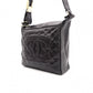 CHANEL Choco Bar Tote Bag / Shoulder Bag, Leather, Black, Single Strap, CC Logo