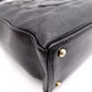 CHANEL Choco Bar Tote Bag / Shoulder Bag, Leather, Black, Single Strap, CC Logo