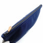 HERMES Truth Flat Neo-Ban GM Pouch Navy Clutch Bag Logo 7-12-560