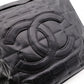 CHANEL Choco Bar Tote Bag / Shoulder Bag, Leather, Black, Single Strap, CC Logo