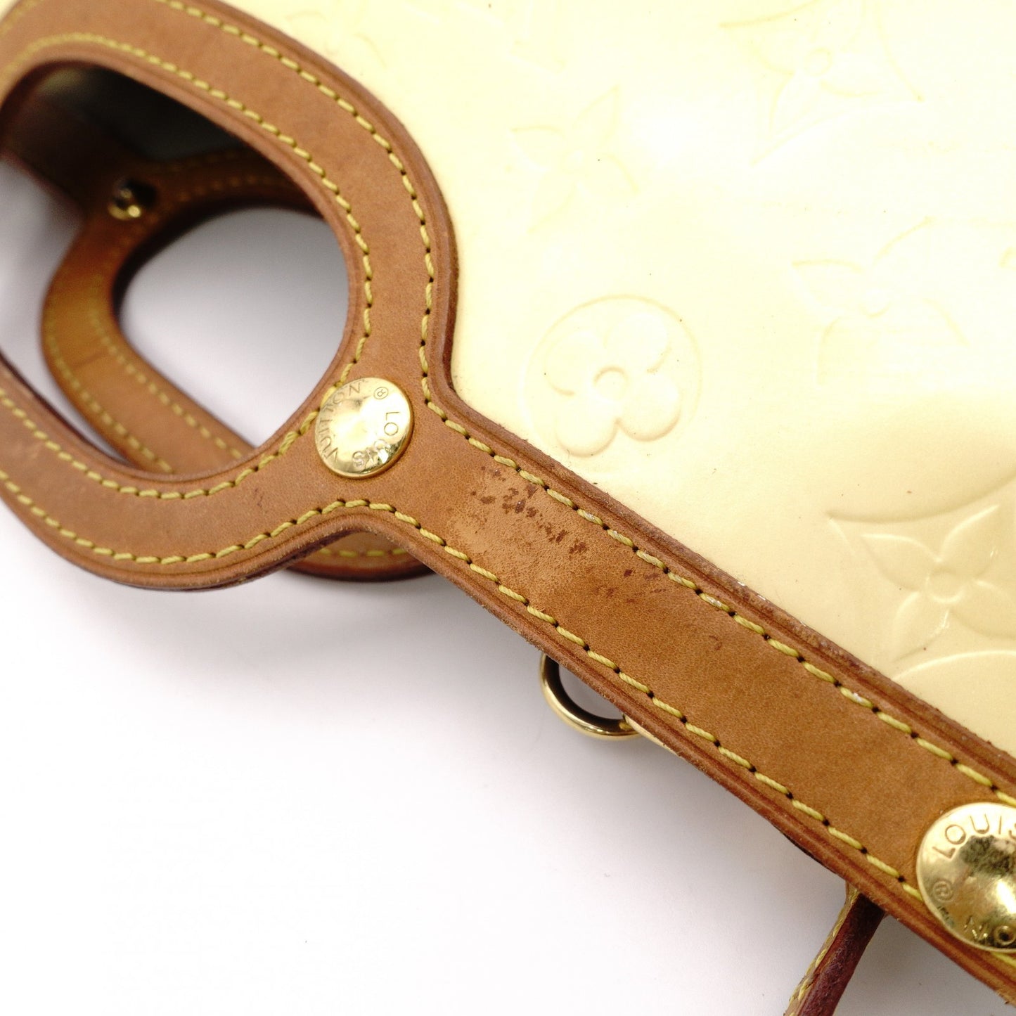LOUIS VUITTON Roxbury Drive Vernis Handbag, Yellow Patent Leather