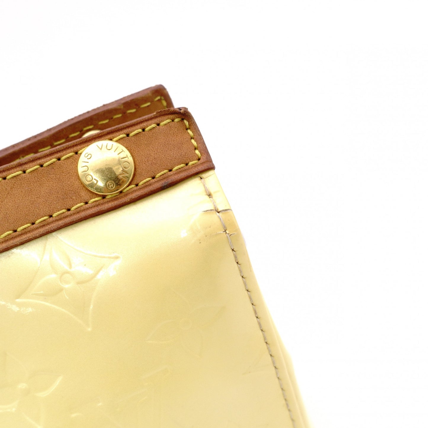 LOUIS VUITTON Roxbury Drive Vernis Handbag, Yellow Patent Leather