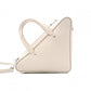 BALENCIAGA Triangle Duffle Handbag, Leather, Gray, Crossbody