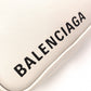 BALENCIAGA Triangle Duffle Handbag, Leather, Gray, Crossbody