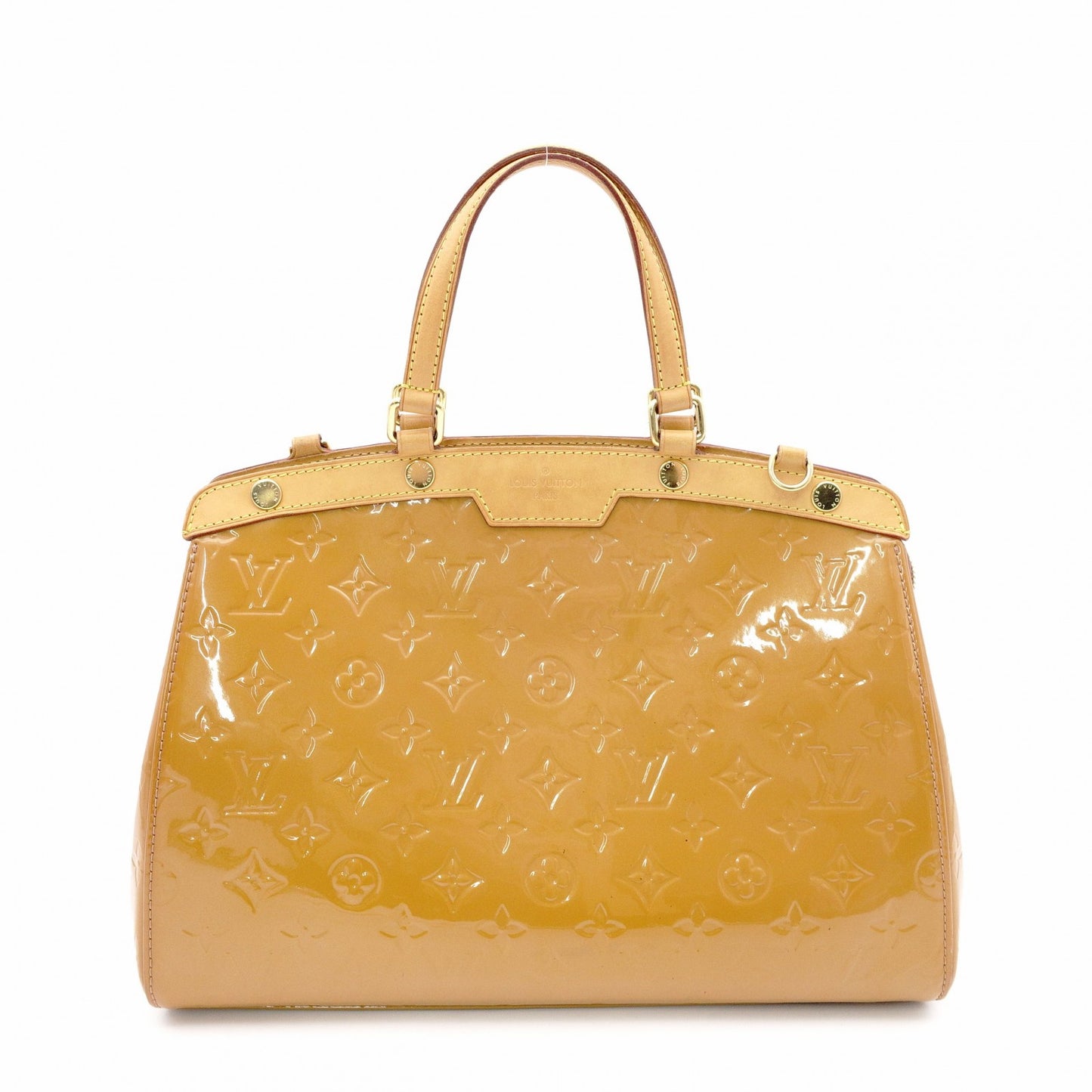 LOUIS VUITTON Blair MM Vernis Handbag, Brown Patent Leather