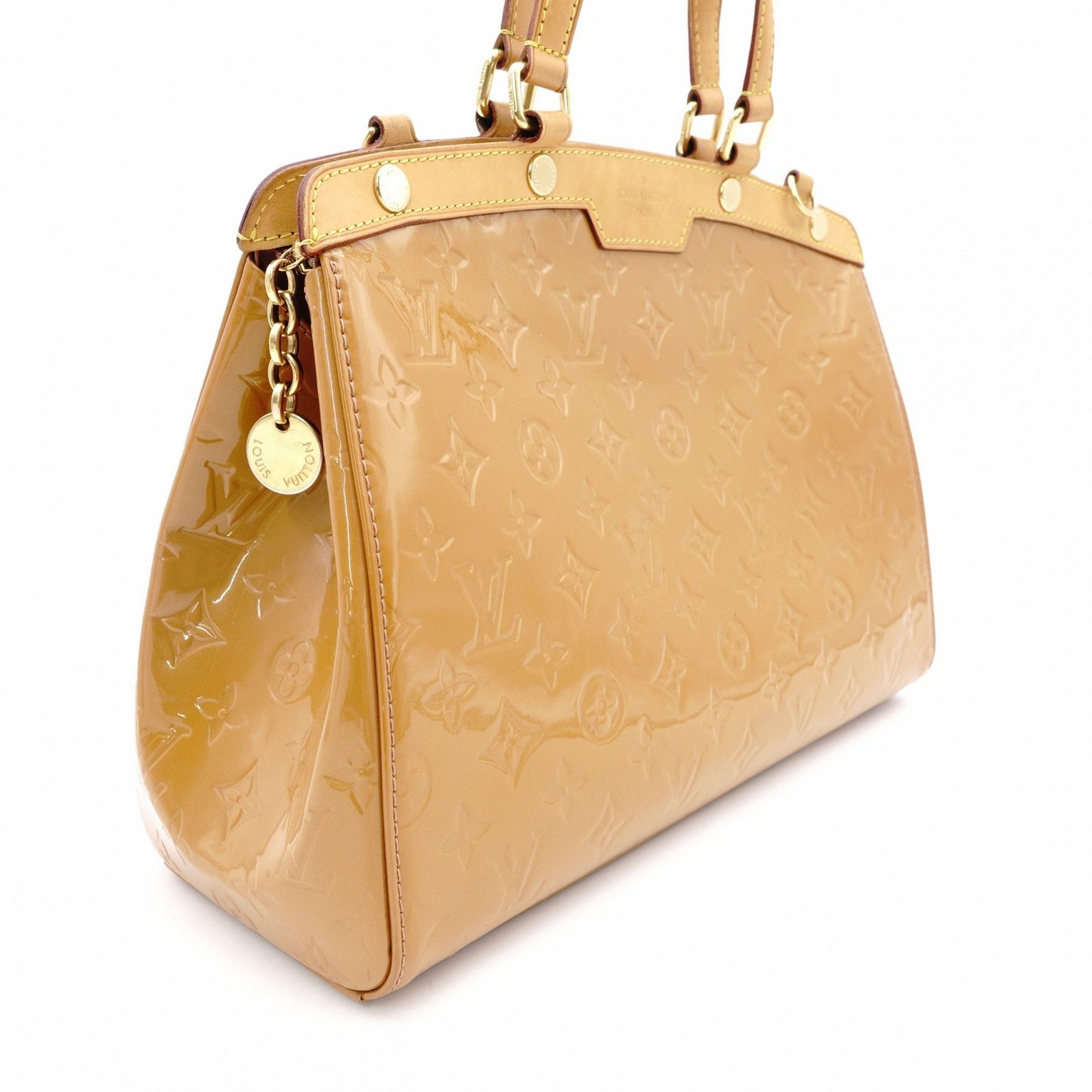 LOUIS VUITTON Blair MM Vernis Handbag, Brown Patent Leather