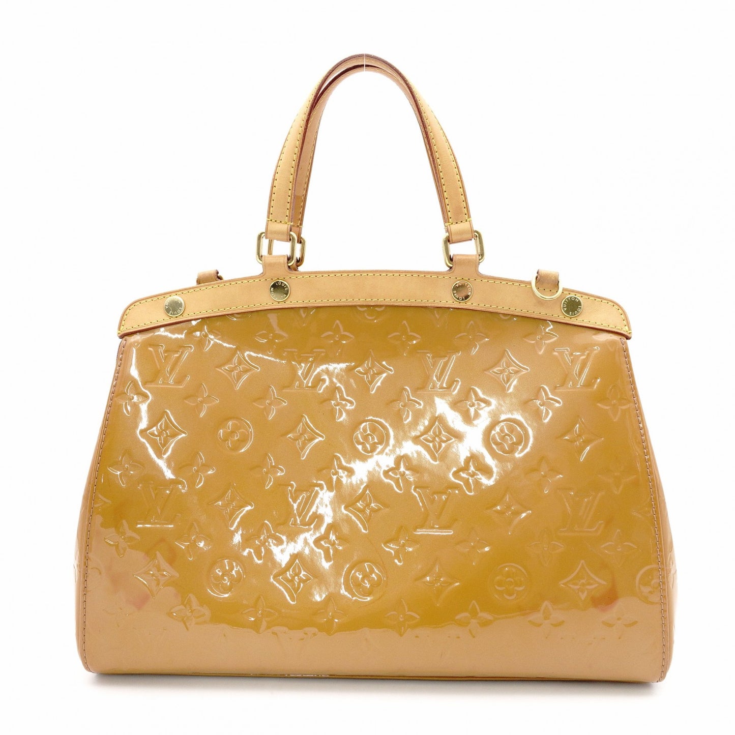 LOUIS VUITTON Blair MM Vernis Handbag, Brown Patent Leather