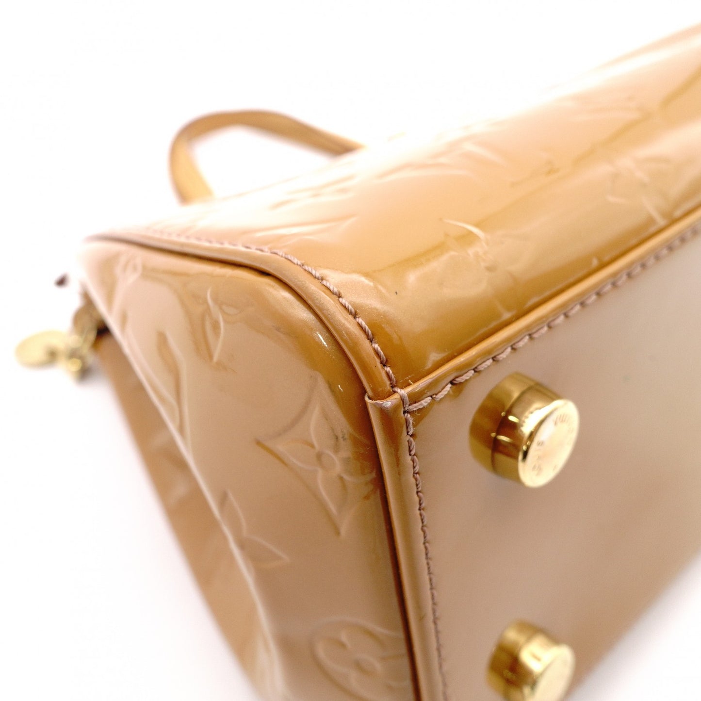 LOUIS VUITTON Blair MM Vernis Handbag, Brown Patent Leather