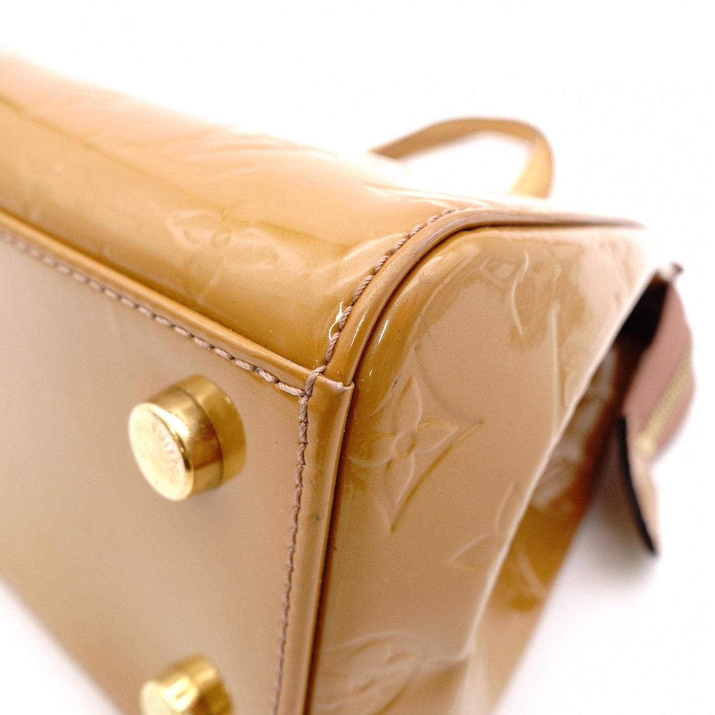 LOUIS VUITTON Blair MM Vernis Handbag, Brown Patent Leather