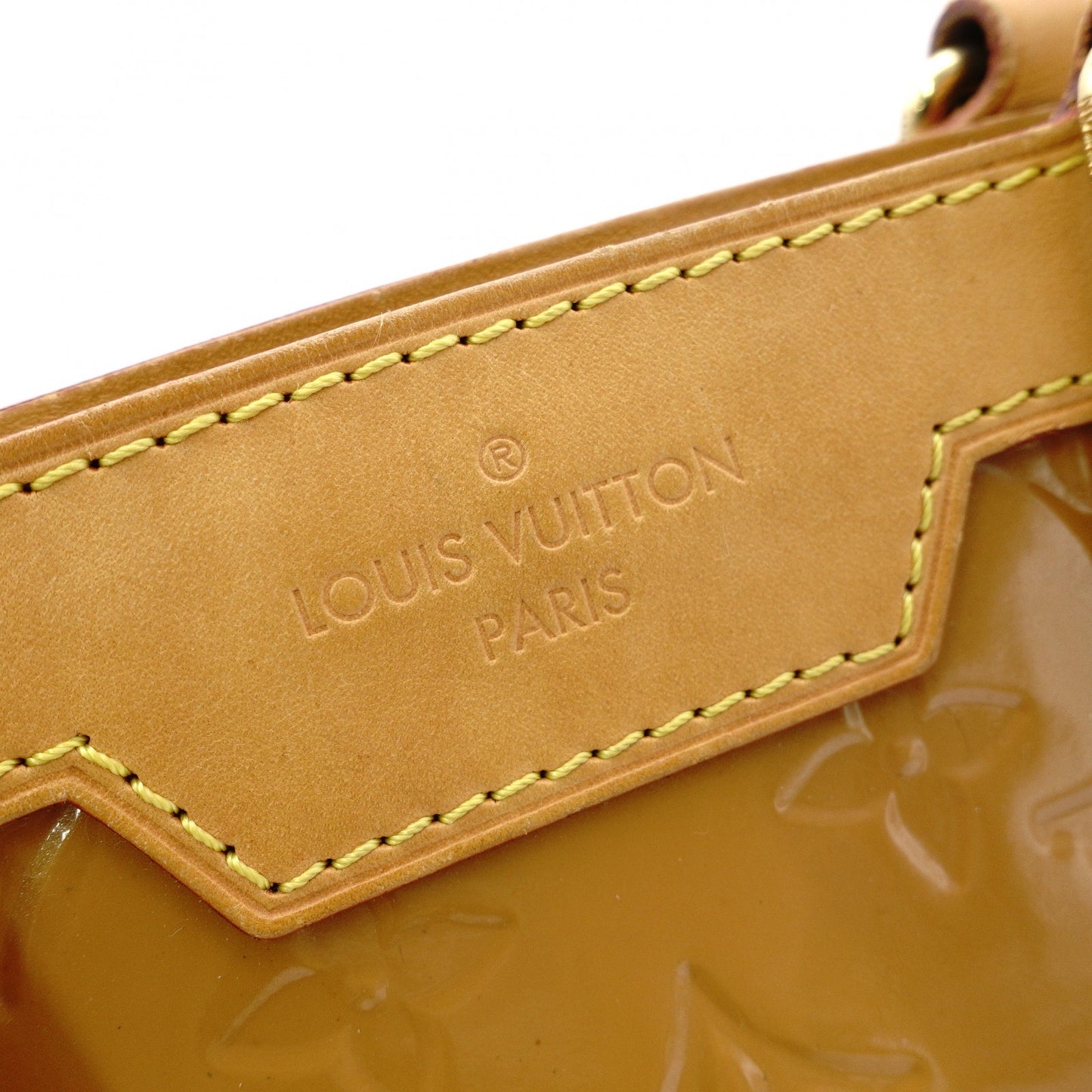 LOUIS VUITTON Blair MM Vernis Handbag, Brown Patent Leather