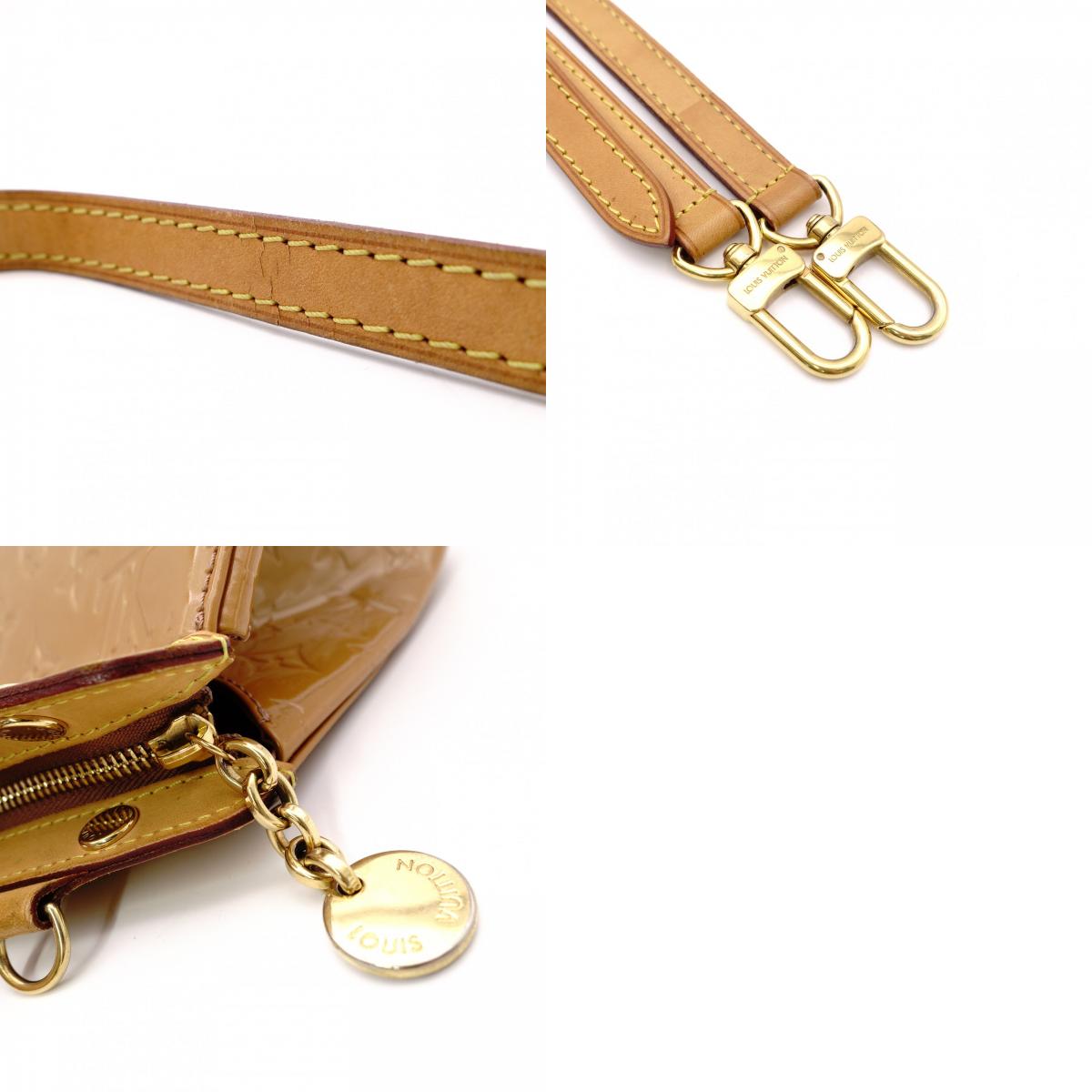 LOUIS VUITTON Blair MM Vernis Handbag, Brown Patent Leather