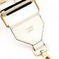 FENDI FF Logo Strap Canvas Beige Zucca Shoulder Strap