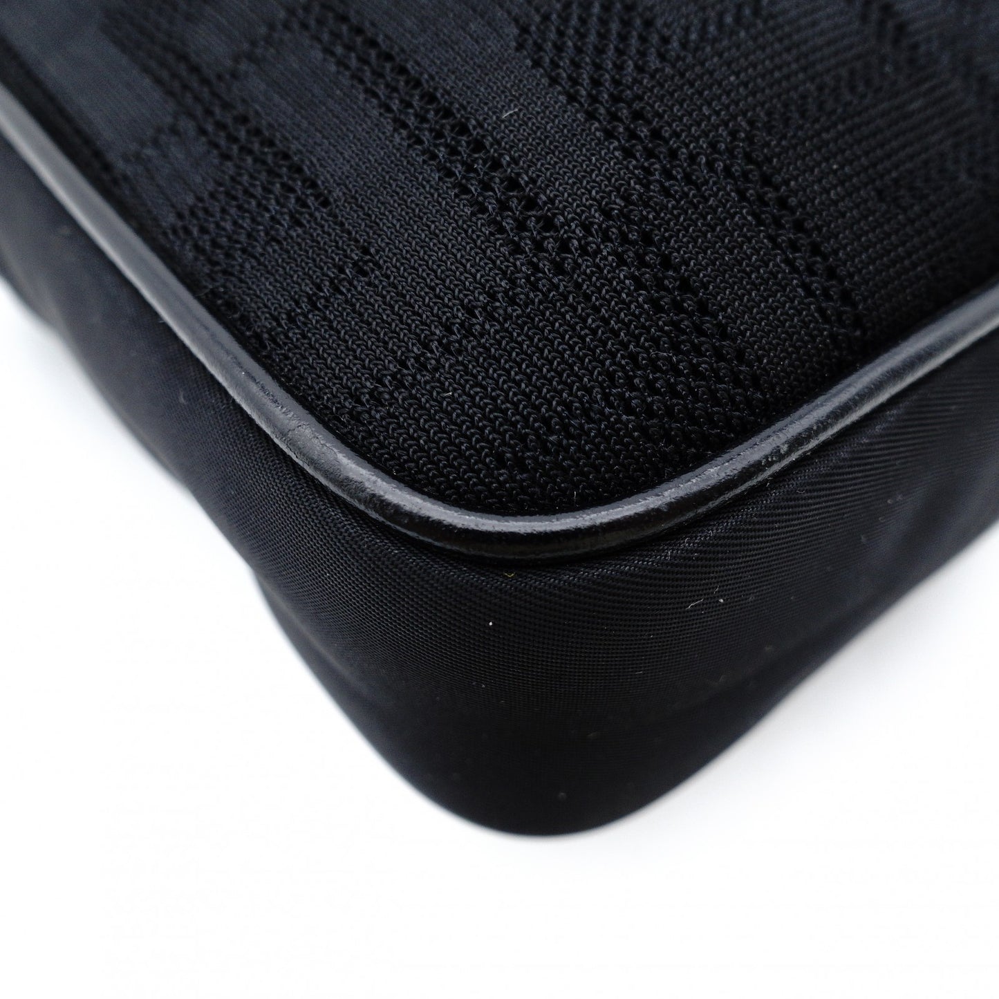 FENDI Zucca Small Shoulder Bag Black Crossbody Black 7-11-823