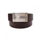HERMES H Belt, Leather, Brown, Men's, Black, Reversible