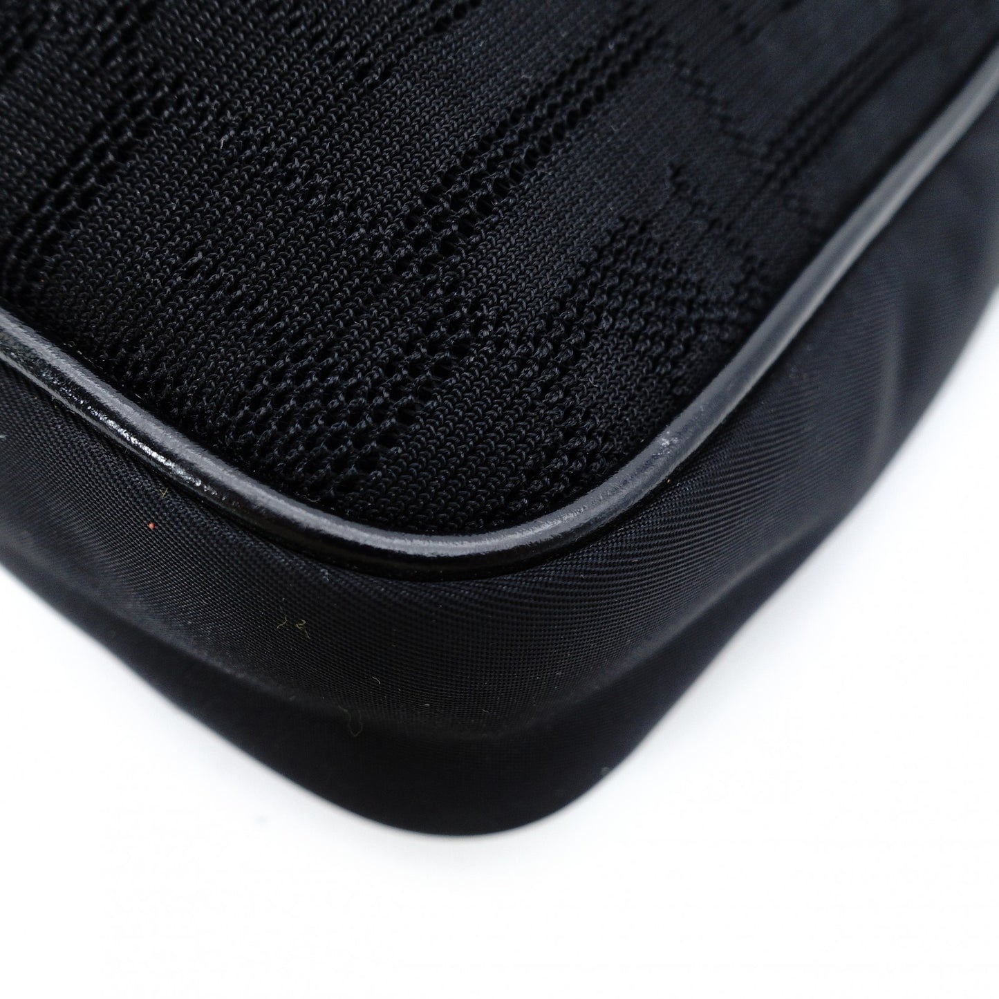 FENDI Zucca Small Shoulder Bag Black Crossbody Black 7-11-823