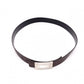 HERMES H Belt, Leather, Brown, Men's, Black, Reversible