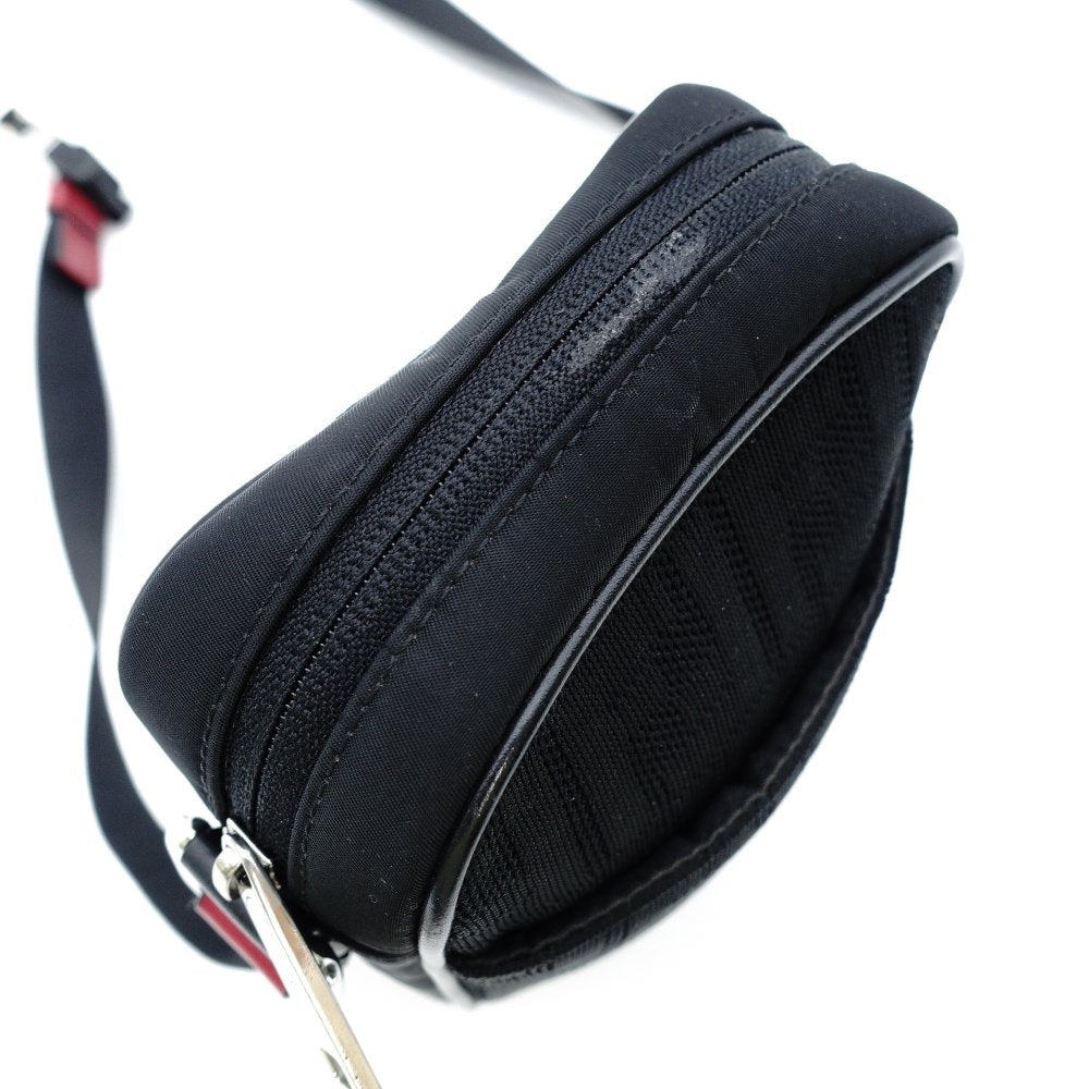 FENDI Zucca Small Shoulder Bag Black Crossbody Black 7-11-823