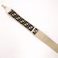 FENDI FF Logo Strap Canvas Beige Zucca Shoulder Strap