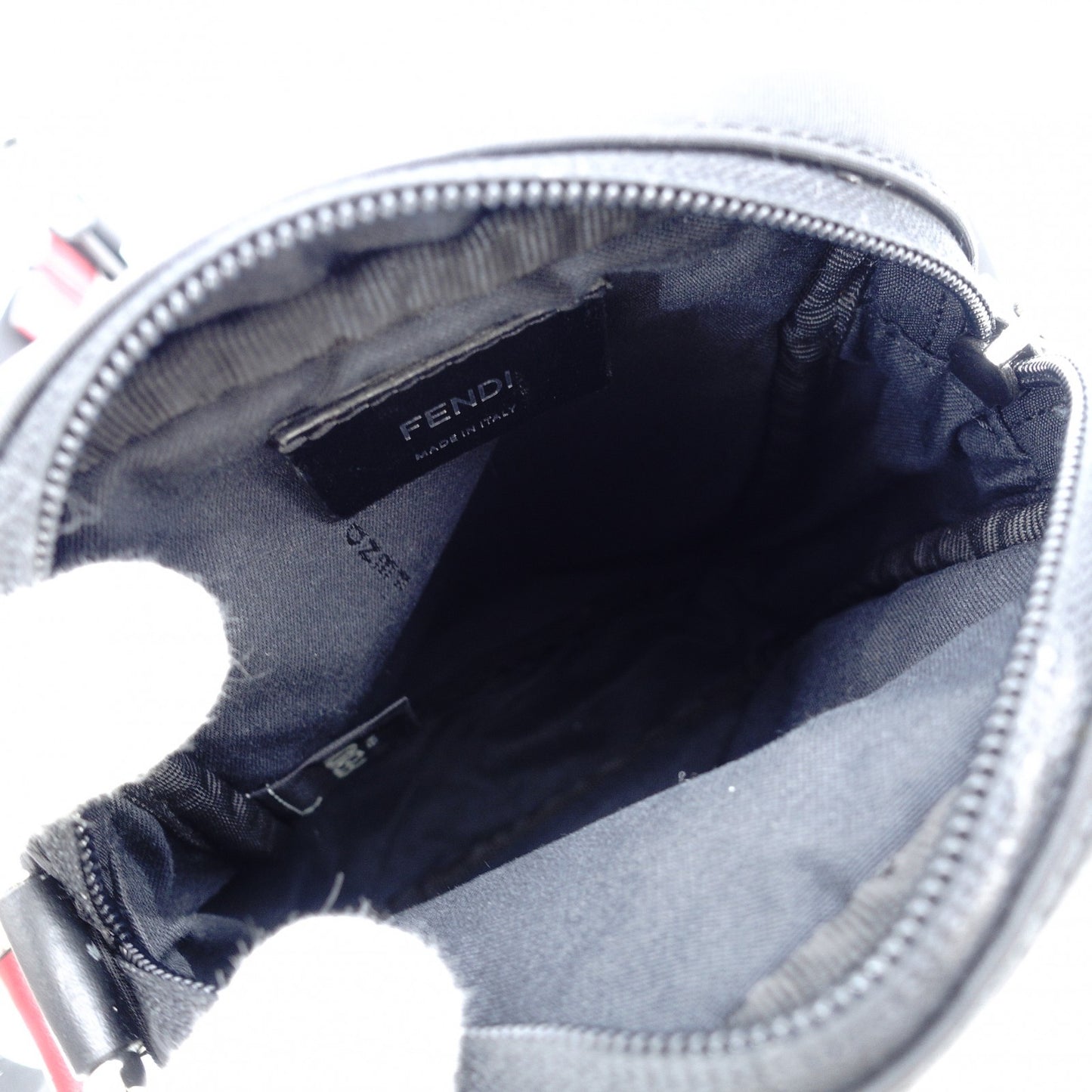 FENDI Zucca Small Shoulder Bag Black Crossbody Black 7-11-823