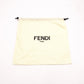 FENDI FF Logo Strap Canvas Beige Zucca Shoulder Strap