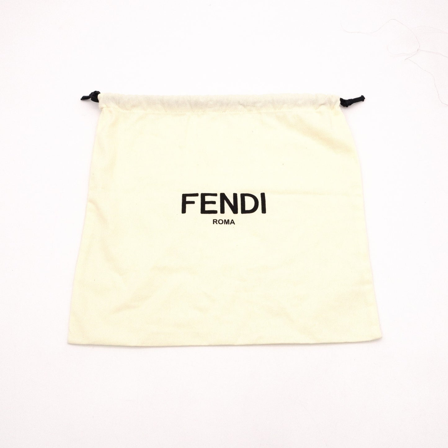 FENDI FF Logo Strap Canvas Beige Zucca Shoulder Strap