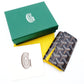 GOYARD 6-Key Holder Saint Michel Goyardine Canvas Leather Black × Silver Hardware 7-12-484