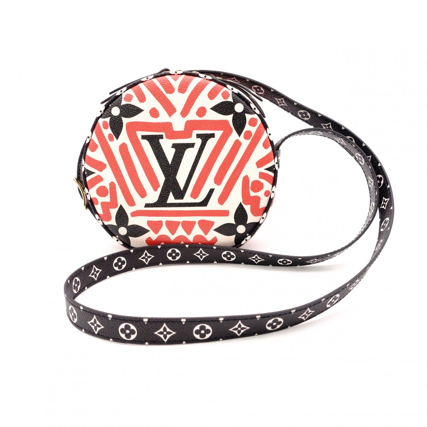 LOUIS VUITTON Chapeau Suprême LV Crafty Boîte Shoulder Bag, PVC and Leather, White