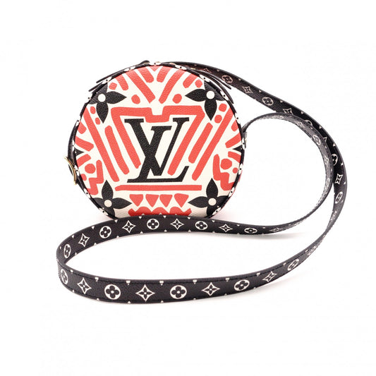 LOUIS VUITTON Chapeau Suprême LV Crafty Boîte Shoulder Bag, PVC and Leather, White