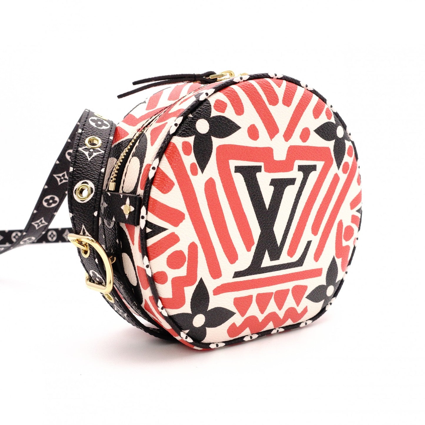 LOUIS VUITTON Chapeau Suprême LV Crafty Boîte Shoulder Bag, PVC and Leather, White