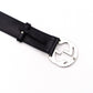 GUCCI GG Belt, Leather, Men's, Silver Hardware