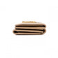 SAINT LAURENT Tiny Wallet Origami YSL Line Tri-fold Wallet Leather Beige Women's