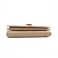 SAINT LAURENT Tiny Wallet Origami YSL Line Tri-fold Wallet Leather Beige Women's
