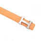 HERMES H Belt, Leather, Orange and Green, Size 74