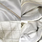 CHANEL Matelassé On the Road Tote Wild Stitch Light Gray Shoulder Bag Leather Silver Hardware 7-10-996