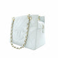 CHANEL Matelassé Caviar Leather Chain Shoulder Bag Light Blue Leather Gold Hardware 7-10-583